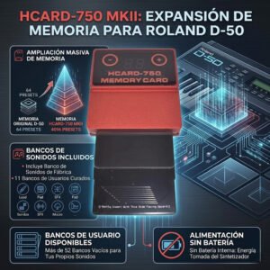 Hcard-750 MkII Tarjeta de Memoria Para Roland D50